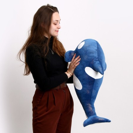 Soft toy "Killed", 80 cm, blue color-8