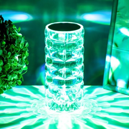 Board lamp with DM "Prism" LED RGB Touch AKB 8x8x18 cm Risalux-8