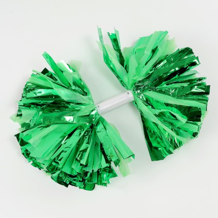 Pompom 1pc, green color, foil-3