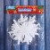 Christmas tree decoration "Snowflake - sharp edges" (set of 3 pcs) 12.5 cm white
