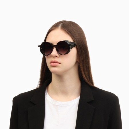 Sunscreen glasses, UV 400, leather curtains, pipe 14.7 cm, width 14.4 cm, lens 7 x 5.5 cm-3