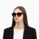 Sunscreen glasses, UV 400, leather curtains, pipe 14.7 cm, width 14.4 cm, lens 7 x 5.5 cm
