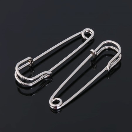 Pin 4.5 × 1.2 cm (set 5 pcs.), SM-208-3, silver color