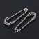 Pin 4.5 × 1.2 cm (set 5 pcs.), SM-208-3, silver color