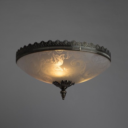 Crown 3x60W E27 lamp, bronze 41x41x20 cm-1