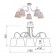 Chandelier Evelyn 2060-305 5he14 40wt