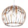 Lamp Bayerlux 7330/1, 1he27 15W, brown/transparent 31x24+60 cm