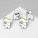 Set of icons (4 pcs.) "Bears", colored in ferrous metal