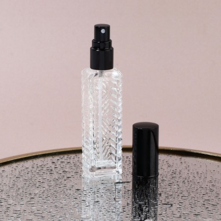 The perfume bottle "Transparent pattern", with a spray, 15 ml, black color-3