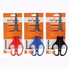 Chancellery scissors 17 cm, calligrata, plastic pens, in blister