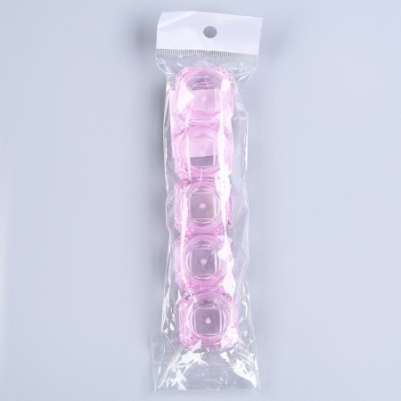 Bank casting "lipstick - balm", set of 5 pcs., 1 pc. - 5 ml, pink color-3