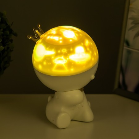 Night Projector "Dog" LED 2W USB white 11x11x19 cm Risalux-7