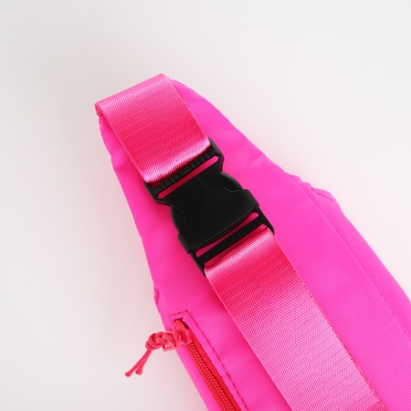 Lightning waist bag, 2 pockets, pink color-3