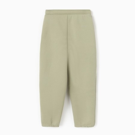 Children's pants Minaku: Exclusive Print, Olive color, Oversize growth 116 cm-7
