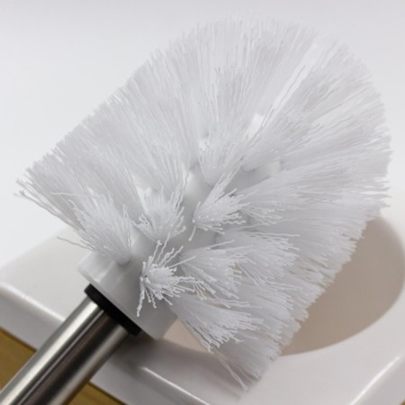 Joy Home toilet, ceramics, white with a bamboo frame-2