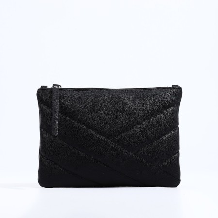 Richet Cross-Boda Bag on a zipper, black color