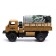 Radio -controlled “military” truck, works on the battery, brown color