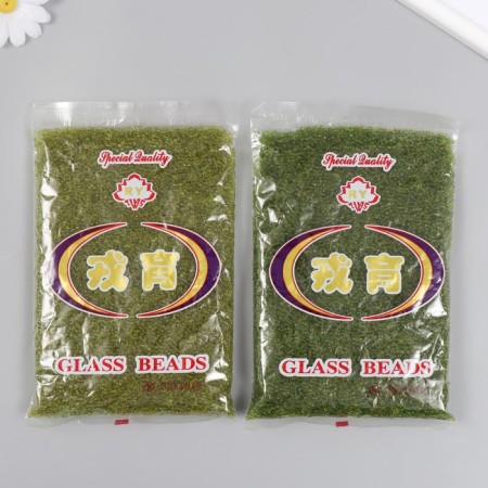 Glass bead 12/0 "salad" transparent 450 gr mix