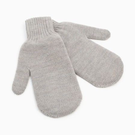 Women's mittens, gray color, size 18