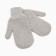 Women's mittens, gray color, size 18