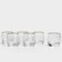 Set of glass glasses "Lavender", 300 ml, 6 pcs
