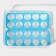 Egg storage container, 20 cells, 27.5 × 22 × 7 cm, color mix