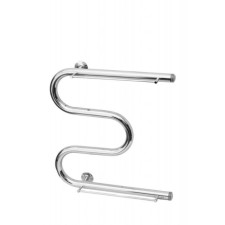 Water towel terminus, m-shaped, d = 32 mm, 500x500 mm, with a shelf