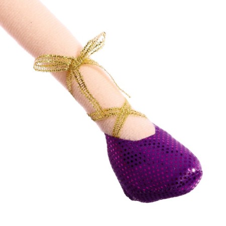 Soft doll "Ballerina Sofia in a purple dress", 40 cm-5