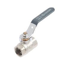 Кран шаровой AQUALINK, PN 50, внутренняя/внутренняя резьба 1/2", рычаг, никелированный