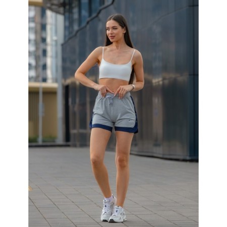 Women's shorts ise, size 44 cm, gray color-4
