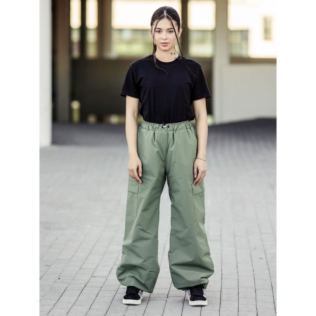 Insulated pants for children, height 176 cm, laurel color-1