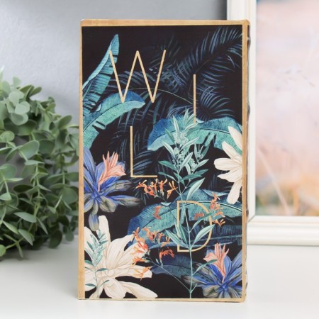 Safe Brush Tree leatherette "Wild Jungle" 21x13x5 cm-5