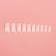 Tips for nail extension, 500 pcs, shape soft square, 10 sizes, ivory color