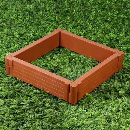 Plastic bed, 55 × 55 × 13 cm, terracotta, "plus"-4