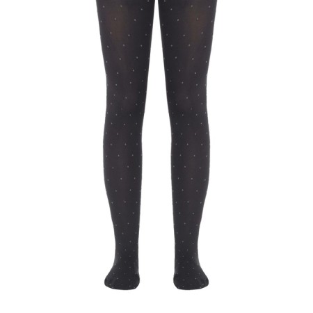Children's tights with a drawing “Points” Conte Elegant Nadin, height 140-146 cm, Grafit color-1