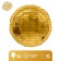 Foil ball 18 "Sphere. Scales", the color of the golden