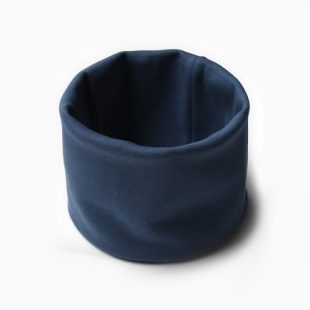 Kit for children (hat, snood) for a boy, jeans color, size 50-52-3