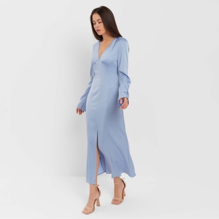 Women's silk dress Mist: Classic Collection p. 46, blue color-6