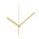 A set of 3 arrows for 50/70/77 mm watches, packing 10 pcs, gold