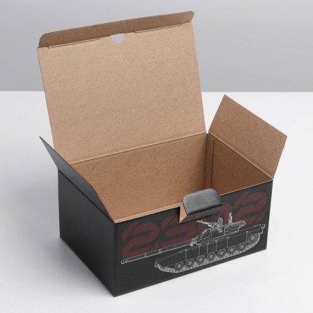Box Gift team, packaging, “February 23, tank”, 22 x 15 x 10 cm-5