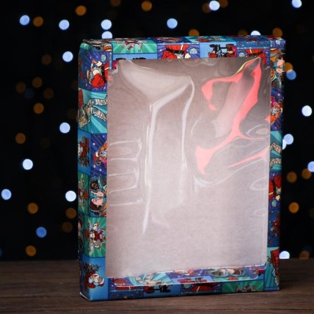 Box the team cover is, with the window, "Pop-Art Hot New Year", 26 x 21 x 4 cm, 1 pc.