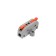 Terminal of QMS 222-421p Prooper 1 pole, with an mounting platform (0.08-4 mm²), gray (5 pcs./United) Rexant