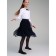 Knitter skirt for girls, height 134 cm