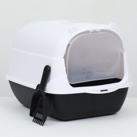 Domik toilet 35 x 50 x 35 cm, white-black-2