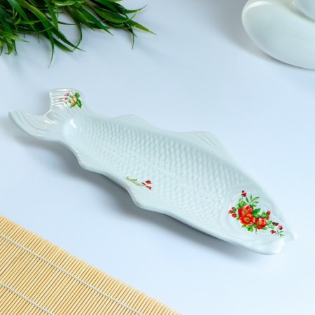 Selte dish 39cm, white mix color-1
