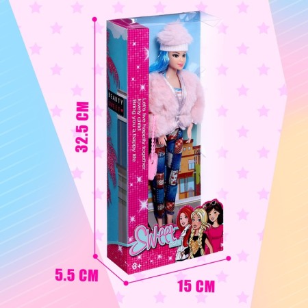 Miranda hinge doll with accessories, mix-4