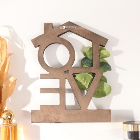 Hooks decorative wood "love. House" 18.3x23.8 cm-3