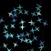 Sequins for the decor "Star Night", holographic, white color