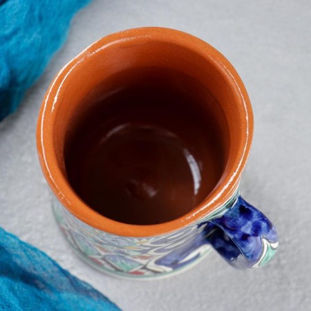 Rishtan ceramics mug "Disor", 500 ml, blue mix-10