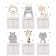 Sticker of plastic interior on the switch "animals" set of 6x10 cm sheets